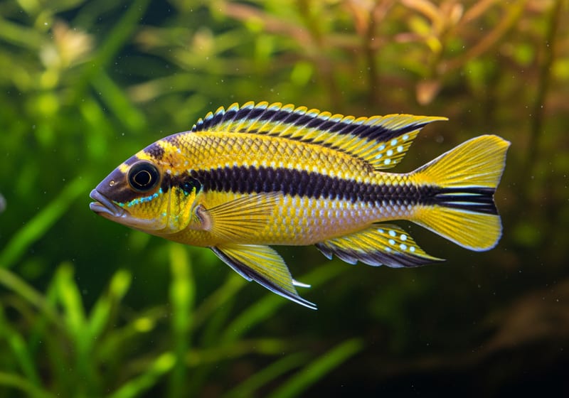 Auratus Cichlid (Melanochromis auratus) — female