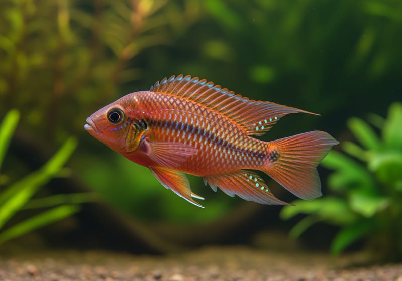 Banjar Red Cichlid (Cichlasoma festae) — female