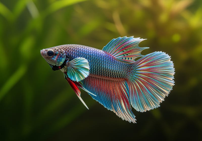 Betta (male) (Betta splendens) — female