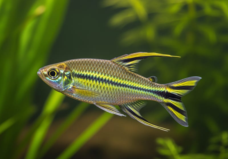 Celebes Rainbowfish (Marosatherina ladigesi) — female