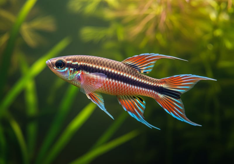 Clown Killifish (Epiplatys annulatus) — female