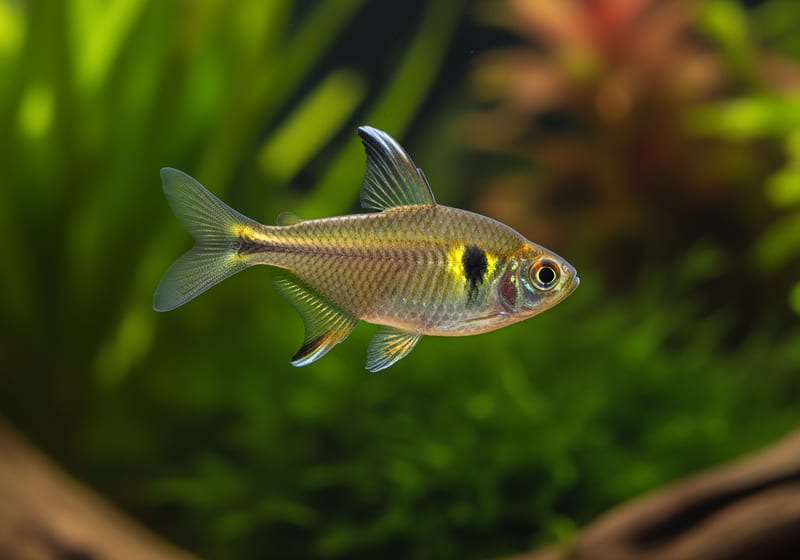 Congo Tetra (Phenacogrammus interruptus) — female