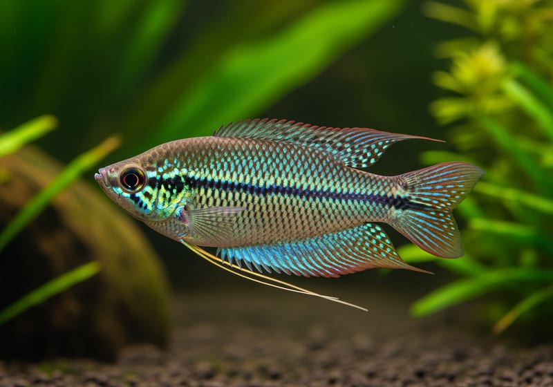 Croaking Gourami (Trichopsis vittata)