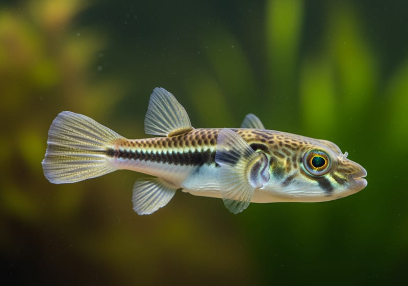 Dwarf Pufferfish (Carinotetraodon travancoricus) — male