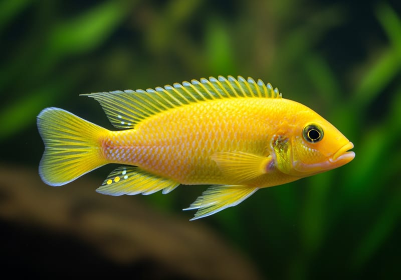 Electric Yellow Cichlid (Labidochromis caeruleus) — female