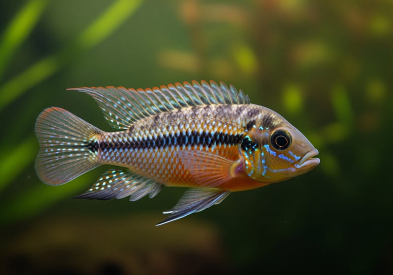 Firemouth Cichlid (Thorichthys meeki) — female