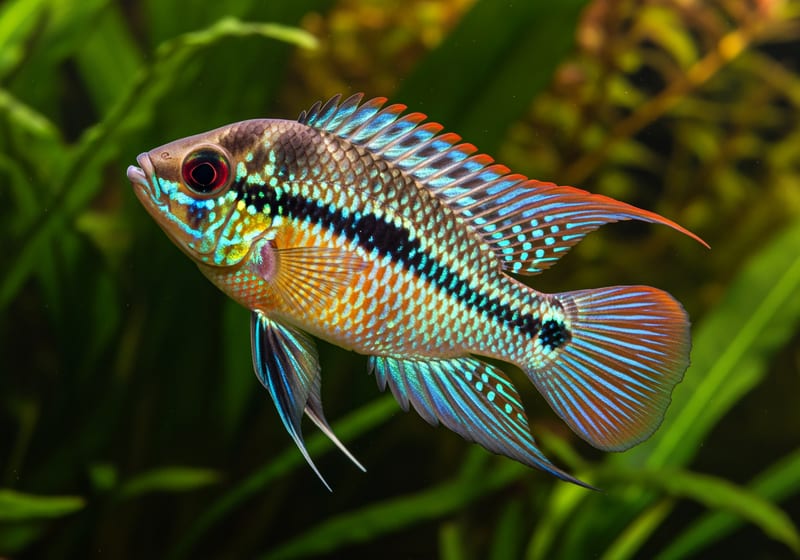 Flag Acara (Laetacara curviceps)