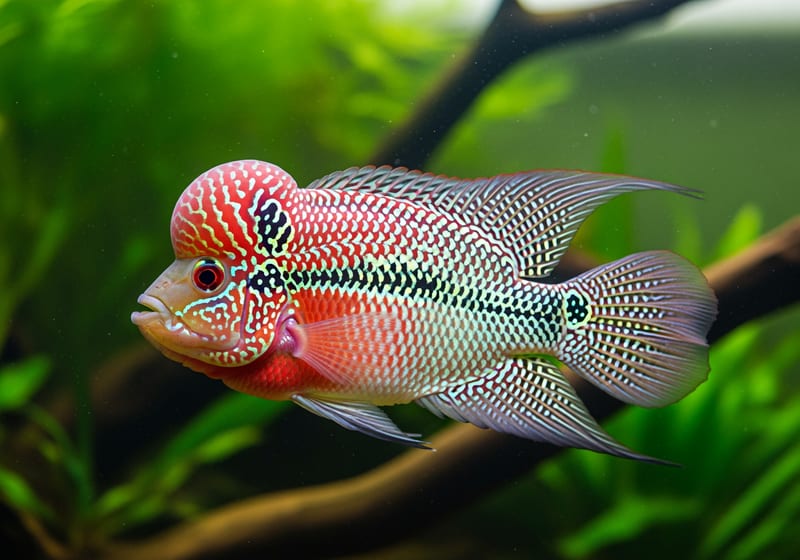 Flowerhorn (Amphilophus hybrid)