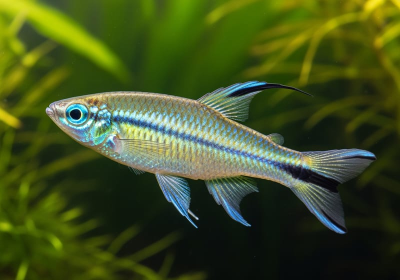 Forktail Blue-eye (Pseudomugil furcatus) — female