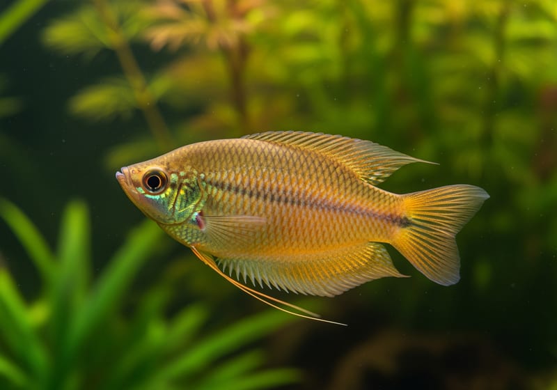 Honey Gourami (Trichogaster chuna) — female