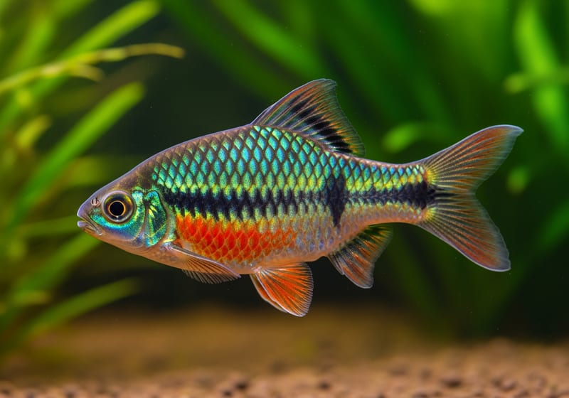 Melon Barb (Haludaria fasciata) — male