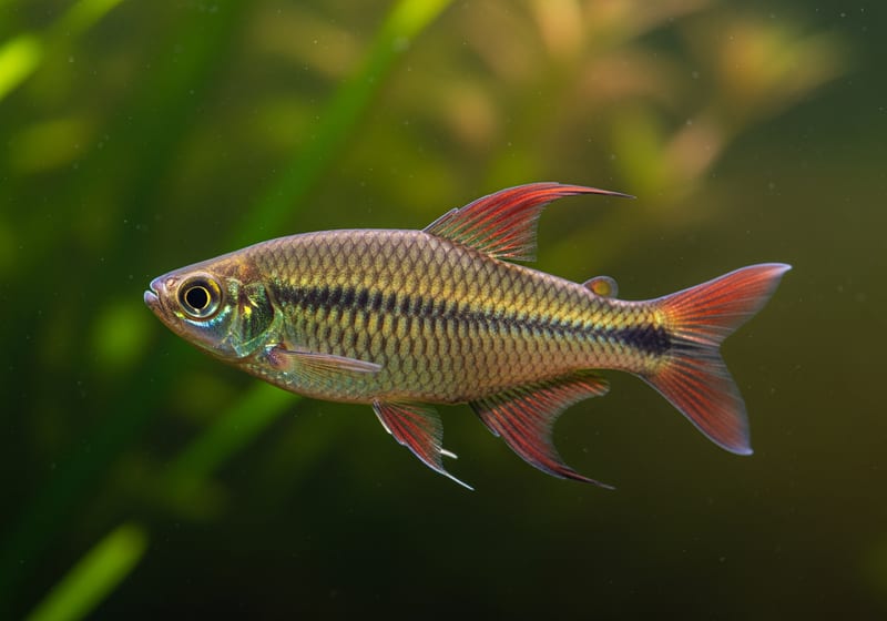 Red Rainbowfish (Glossolepis incisus) — female
