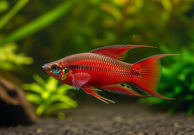 Red Swordtail (Xiphophorus hellerii) — female