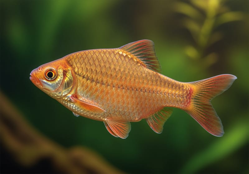 Rosy Barb (Pethia conchonius) — female