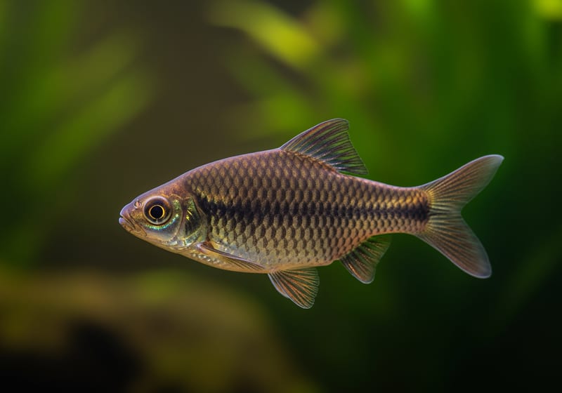 Ruby Barb (Pethia nigrofasciata) — female