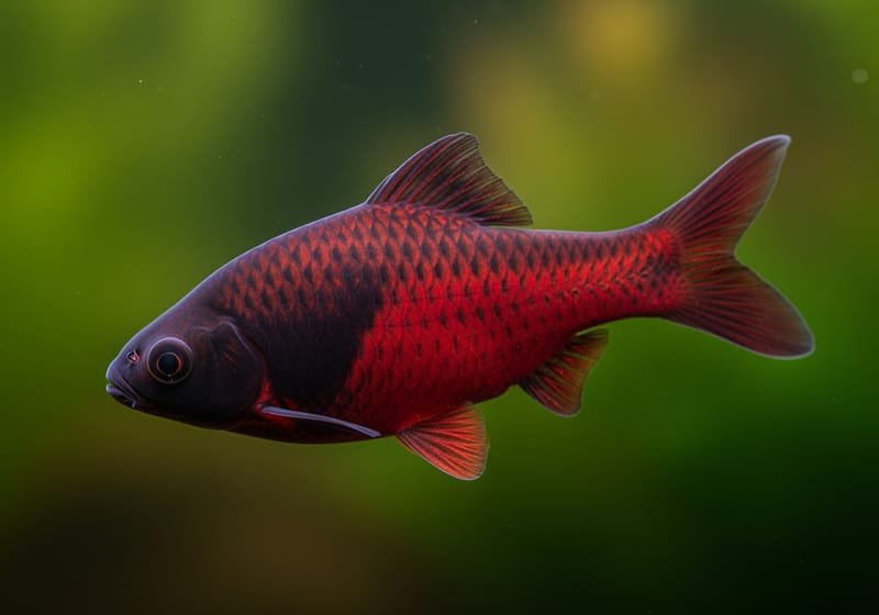 Ruby Barb (Pethia nigrofasciata) — male